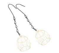Milisten 2pcs Outdoor Hanging Bird Feeder Durable Swing Design for Garden and Backyard Unique Bird Feeders Art Material