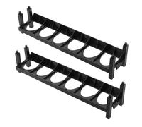 Milisten 2pcs Paint Rack Organizer Multi Purpose Compartment Storage for Water Based and Oil Paints Craft Supplies Holder for Artists and Home Use