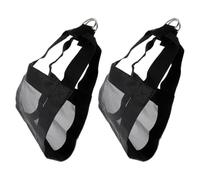 Milisten 2pcs Pet Weighing Sling Small Animals Weighing Slings for Animals Comfortable Reusable Black Nylon Livestock Handling Supplies