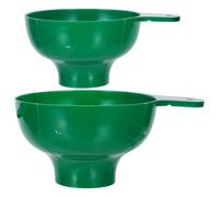 Milisten 2Pcs Plastic Wide Mouth Funnels for Kitchen Canning and Transferring Jam into Mason Jars Comfortable to Hold Handle