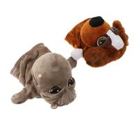 Milisten 2pcs Plush Animal Hand Puppets with Movable Mouths for Interactive Storytelling and Role Play Soft Hand Puppet for Developing Motor Skills Creativity and Parent Communication