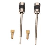 Milisten 2pcs Polished Metal Violin Bow Screws Replacement for String Instrument Accessories Ergonomic Design for Student and Professional Use