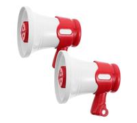 Milisten 2pcs Portable Keychain Megaphone Mini Horn with Clear Sound for DIY Projects Backpack Tags Team Events Birthday and Graduation Celebrations