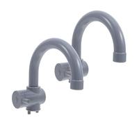 Milisten 2pcs Pretend Sink Faucet Lightweight Plastic Kitchen Accessories for Indoor Outdoor Play Safe Friendly Replacement Faucets for Role Play Activities