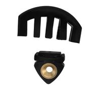 Milisten 2pcs Professional Black Violin Practice Mute Full Rubber Silencer for Acoustic and Electric Violins Noise Reduction Fit Lightweight Portable Accessory for Orchestra and Home Use