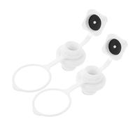 Milisten 2pcs Professional Kayak Valve Covers PP Replacement Air Valve Plugs with Anti-leak Seal for Inflatable Boats Dinghies Air Mattresses and Surfboards