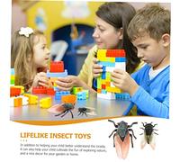 Milisten 2Pcs Realistic Cicadas Simulation Educational Insect Models for Multipurpose Biological Cognition Animal Figurines Safe Plastic Decorative Learning Props