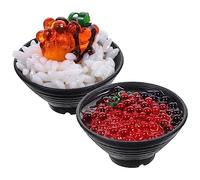 Milisten 2Pcs Realistic Sushi Model Pretend Play Food Kitchen Accessories for Simulation Food Props for Photography and Home Decoration Beautifully Designed Food for Creative Play
