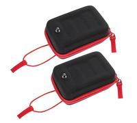 Milisten 2pcs Red Zipper Golf Rangefinder Travel Case Eva Hard Shell Storage Bag for Golf Accessories and Gear Organization