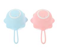 Milisten 2pcs Silicone Body Scrubber for Household Shower Use, Massage Bath Brush with Supple Silicone Material, Creative Design Suitable for Babies and Adults