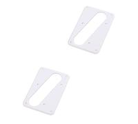 Milisten 2pcs Single Layer Guitar Pickup Cover for Humbucker Flat Base Frame Mounting Ring Electric Guitar Bridge Cover Elegant Design Suitable for Fender