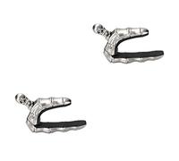 Milisten 2pcs Skull Design Capo for Guitar Ukulele Tuning Accessory Eye-catching Functional for Halloween Parties Lightweight Wear-resistant Clip