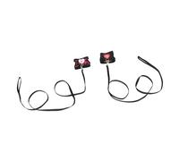 Milisten 2PCS Small Animal Harness and Leash Adjustable Lightweight Breathable Vest for Rabbits Guinea Pigs Ferrets Outdoor Walking Bunny Accessories with Cartoon Design