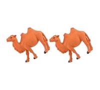 Milisten 2pcs Small Plastic Camel Figurines for Miniature Gardens, Bonsai Plant Decorations, Cute Desktop Tiny Camel Statues for Home and Office Accents