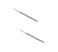 Milisten 2pcs Stainless Steel Pet Remover Tool Set Pet Louse Removing Tool Non-slip Handle Easy to Use for Dogs Cats