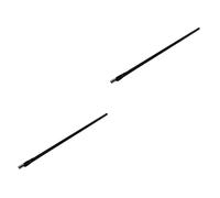 Milisten 2pcs Steel Truss Rod for Guitar Dual Course Design Black for Guitar Making Repairs Hard Texture Left Right Neck Curvature Adjustment