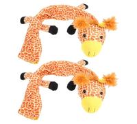 Milisten 2PCS Stethoscope Cover Sleeve: Cute Giraffe Stethoscope Tube Neck Wrapper - Plush Animal Protector for Nurses and Doctors Accessories