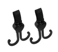 Milisten 2pcs Stroller Clip Hooks with Double Hook Design for Diaper Bags Backpacks and Nonslip Carabiner Clips for Bike Wheelchair Shopping Cart and Pet Strollers