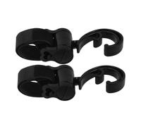 Milisten 2pcs Stroller Hooks Hanging Clips for Diaper Bags Shopping Secure Attachment Pushchair Accessory Semi-Enclosed Design for Parents Convenience