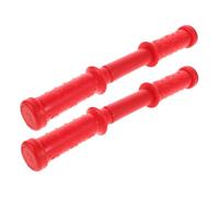 Milisten 2pcs Threaded Rocking Horse Handles Replacement Plastic Grips for Boys and Stable Fit Secure Grip Compatible with Rocker Easy to Clean Red