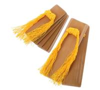 Milisten 2pcs Traditional Bamboo Kuaiban Clappers Set for Adults, Folk Music Percussion Instruments with Large and Small Rhythm Boards, Cultural Drama Festival Sound Effects Tools