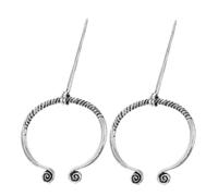 Milisten 2pcs Viking Penannular Brooch Vintage Metal Shawl Pin and Belt Buckle Multifunctional Cloak Clips for Men and Women Historical Costume Accessories