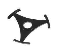 Milisten 2pcs Vinyl Record Adapter for Turntables, Compact Plastic Spider 45 Adapter with Triangle Shape, Resisting Wear and Tear, for Music on The Go and Parties