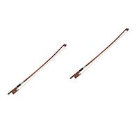 Milisten 2pcs Violin Bow Handmade Wooden Craft Natural Horsetail Hair Practice Supply for Beginners Produces Bright Sound Excellent Balance and Elasticity