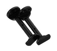 Milisten 2pcs Violin Chinrest Screws for Violins Metal Chinrest Clamps Easy Install Black