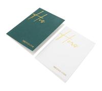 Milisten 2pcs Vow Book Set Wedding Vow Book Set with Lined Pages and Celebration