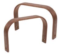 Milisten 2pcs Walnut Wood Teapot Handle Replacement Set, Wear-Resistant Compact Wooden Grip for Kettle Supplies, Suitable for DIY Teapot Repair and Tea Accessories in Home Kitchen