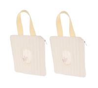 Milisten 2pcs Wet Dry Wipes Dispenser Travel Bag Holder Refillable Container for Diaper Nursery Bathroom Use