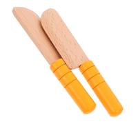 Milisten 2pcs Wooden Kitchen Vegetable and Fruit Cutting Playset for Micro Scene Decoration Promotes Fine Motor Skills for Role Play and Educational Fun