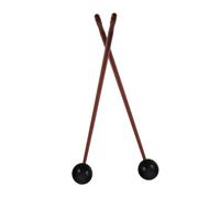 Milisten 2pcs Wooden Tongue Drumstick Soft Rubber Head for Bell Mallets Glockenspiel Sticks Percussion Use in Music Class