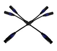 Milisten 2pcs Xlr Cable for Microphone Xlr Male to Female Splitter Cable Connector for Studio Recording and Live Performance