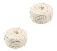 Milisten 2rolls Natural Sisal Rope for Cat Scratching Posts Heavy-duty Jute Twine for Cat Trees and Scratch Boards Easy to Cut and Install for Pet Owners