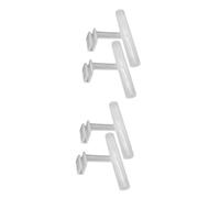 Milisten 2sets Bird Feeder Stabiliser Perch Addition for Bird Cage Acrylic Perch Water Feeder 2pcs*2