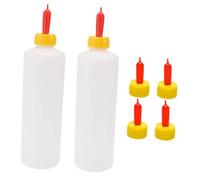 Milisten 2sets Calf and Goat Feeders Animal Nursing Bottles Replaceable Nipples for Farm Use Lightweight and Easy to Clean Capacity Each