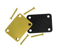 Milisten 2Sets Electric Guitar Neck Plate with Screws Durable Metal Joint Plates for Bass Electric Guitars Easy to Install Remove Premium Quality Guitar Accessories