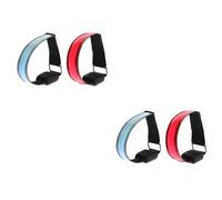 Milisten 2sets LED Signal Arm Bands Luminous Safety Bracelets for Night Running Sports Gear for Walking Hiking Cycling with High Visibility 2pcs*2