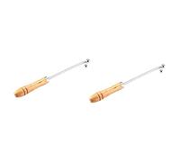 Milisten 2sets Saxophone Neck Repair Tool Kit Wood Handle Compact Dent Repair Accessories for Curved Necks for Wind Instrument Maintenance and Professional Players