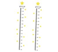Milisten 2sheets Star Design Height Growth Chart Stickers for Boy Girl Fun Wall Decals for Boy Girl's Rooms Nurseries and Play Areas Easy Height Measurement Adorable Decor