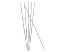 Milisten 3 Pairs Stainless Steel Metal Chopsticks Non-Slip Spiral Design Reusable Chinese Kitchenware Cooking Utensils for Home Use
