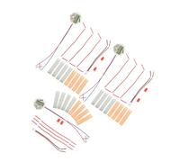 Milisten 3 Sets DIY Fruit Battery Experiment Kits with Metal for Students Educational Science Lab Equipment for Potato Clock Projects Learning Stem for School and Home