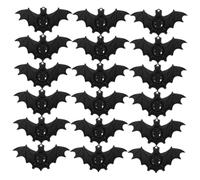 Milisten 30pcs Bat Shaped Whistles for Portable Plastic Noise Makers Halloween Party Favors Fun Bat Figurine Easy to Blow Musical Prank for Holiday Entertainment