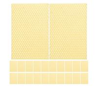 Milisten 30pcs Beeswax Sheets Bee Hive Frames and Wax Foundations Beeswax Honeycomb Sheets for Beekeeping Candle Making Light Yellow