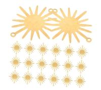 Milisten 30pcs Diy Sunflower Jewelry Charms Metal Sun Pendants Bracelet Making Connectors for Jewelry Creations