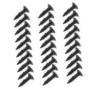 Milisten 30pcs Electric Guitar Screws Black Fixing Screws for Pickguard Mounting Bass Accessories