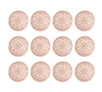 Milisten 30pcs Elegant Metal Buttons Hollow Design for Coat Jacket DIY Sewing Crafts Fasteners for Clothing Decoration Golden