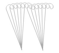 Milisten 30pcs Garden Shepherd Hooks Metal Plant Sign Stakes for Outdoor Lawn Patio Easy Insert Lightweight Stakes for Hanging Plants Lanterns and Garden Decor